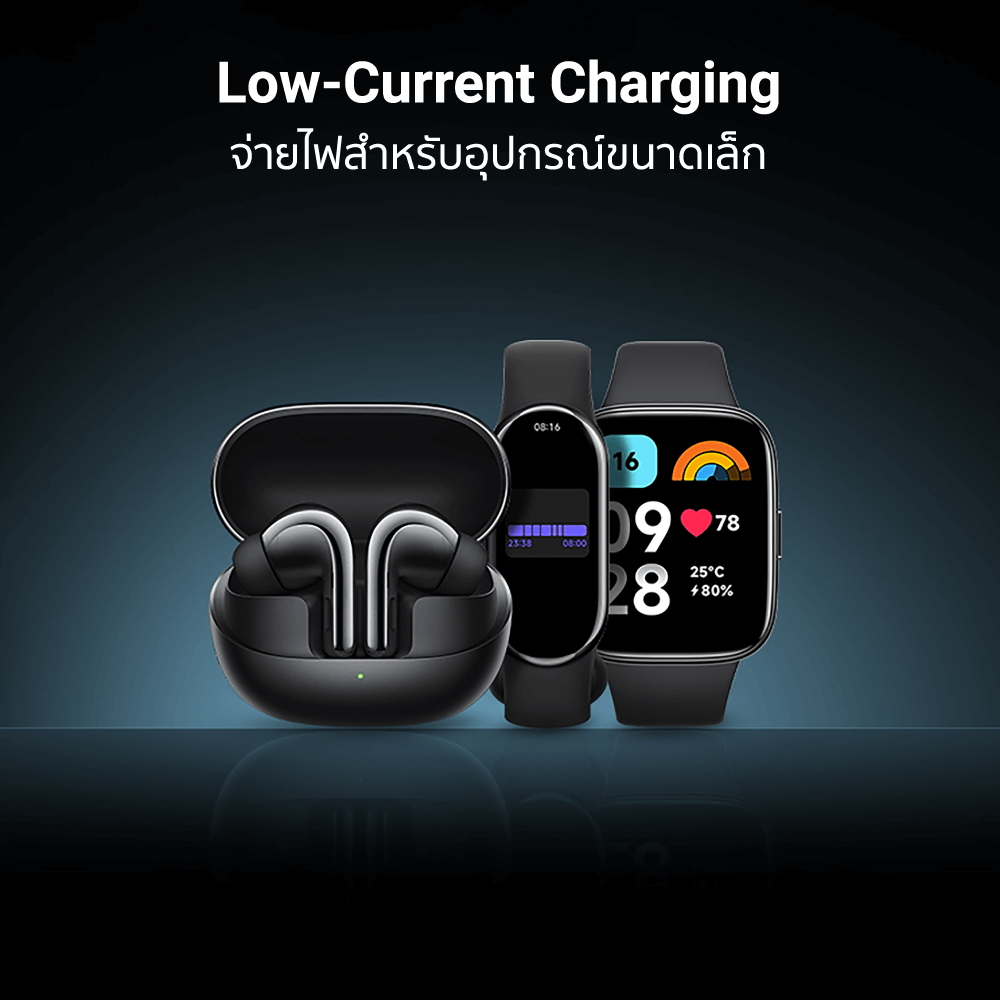 แบตเตอรี่สำรอง CUKTECH รุ่น PB250 (GB.V) 25000 mAh สีเทา จ่ายไฟรวมกันได้สูงถึง 210W